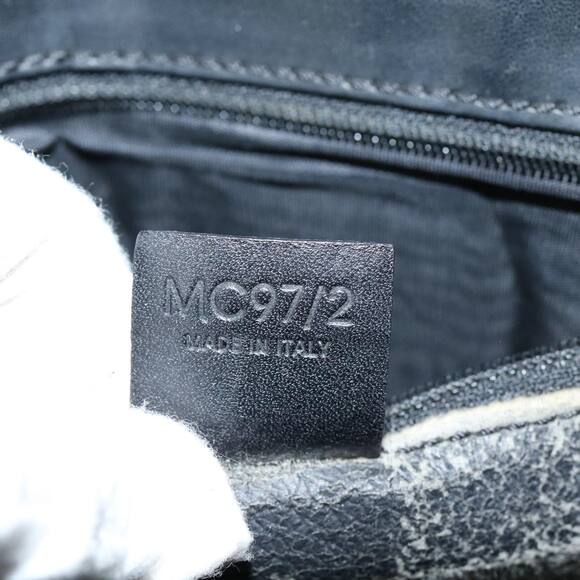 CELINE Macadam Canvas Hand Bag Pvc Black - Picture 13 of 13